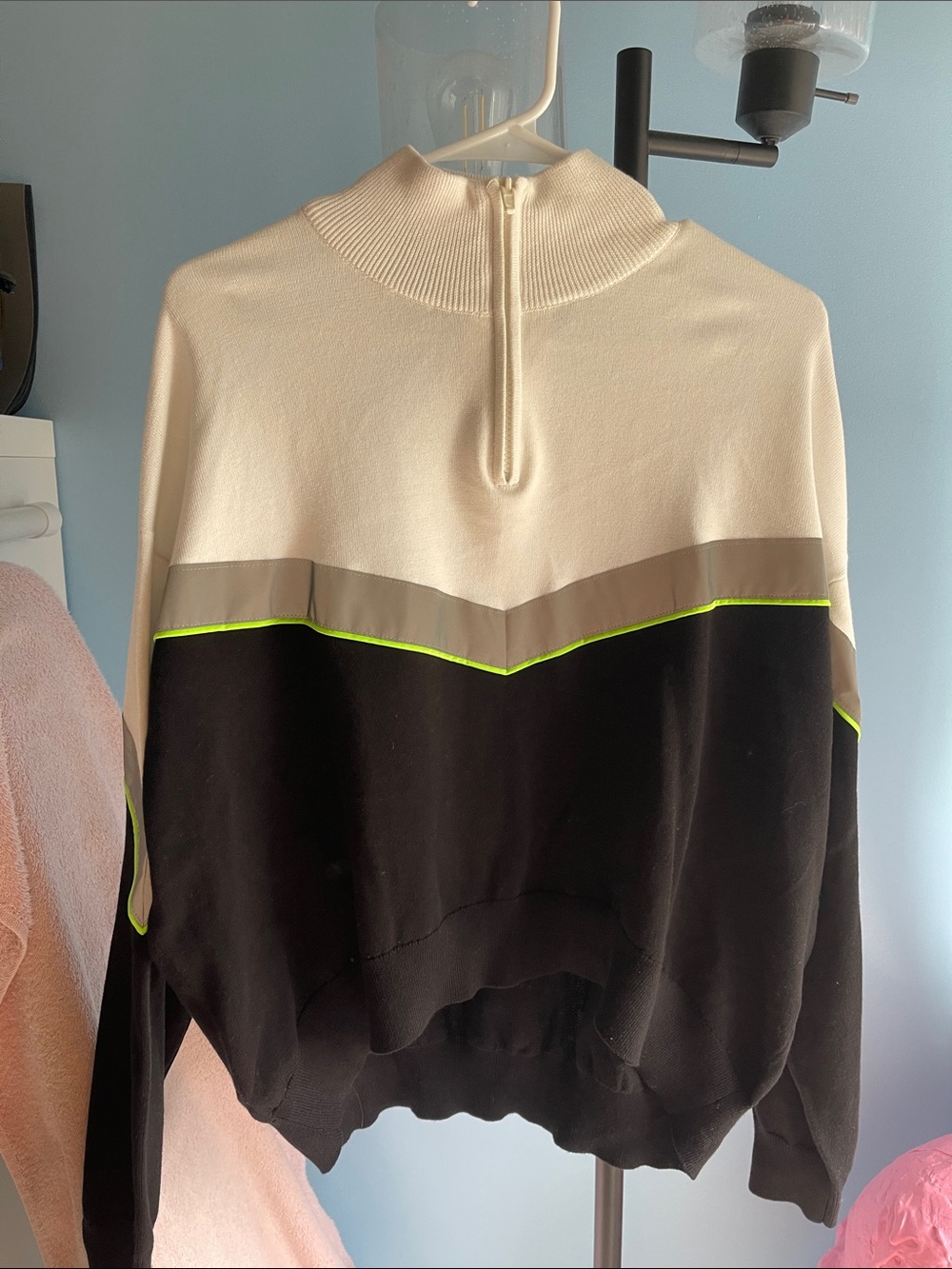 Simons Cream Zip-Neck Pullover